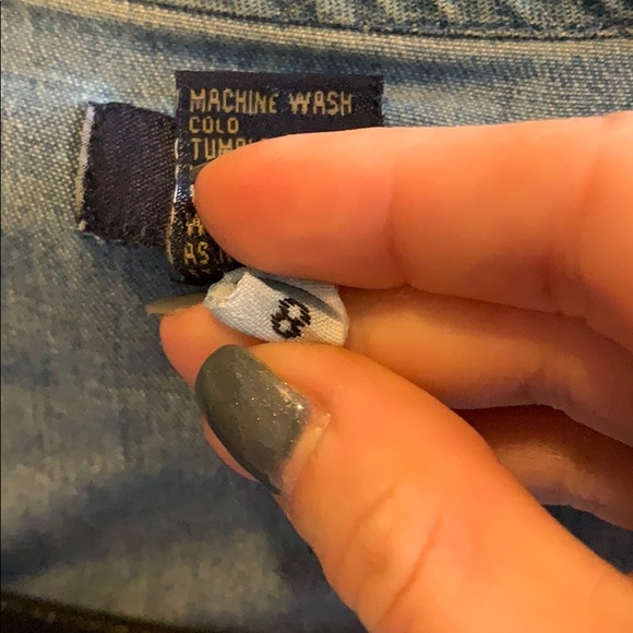 Vintage latticework denim vest Spring trendy sizeL - Picture 4 of 6